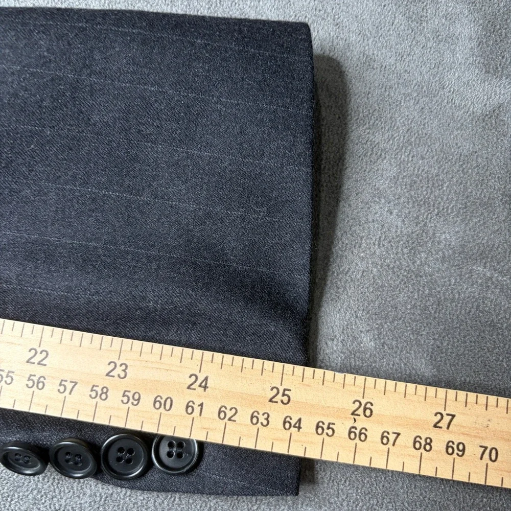 Brooks Brothers Blazer Mens 42L Gray Pinstripe Wool Cashmere Sport Coat Jacket